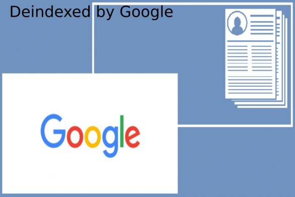 Deindexed by Google