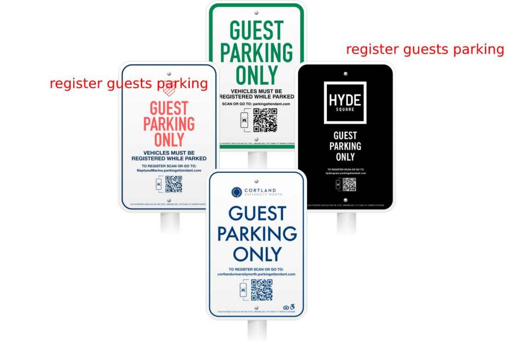register guests parking