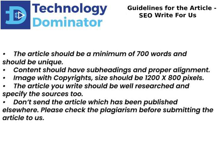 T D Guideline SEO Write for us