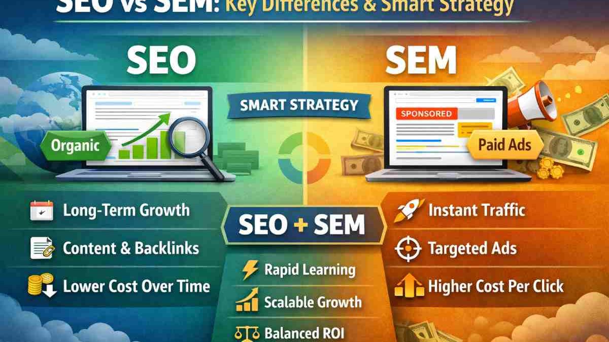SEO vs SEM: Key Differences & Smart Strategy