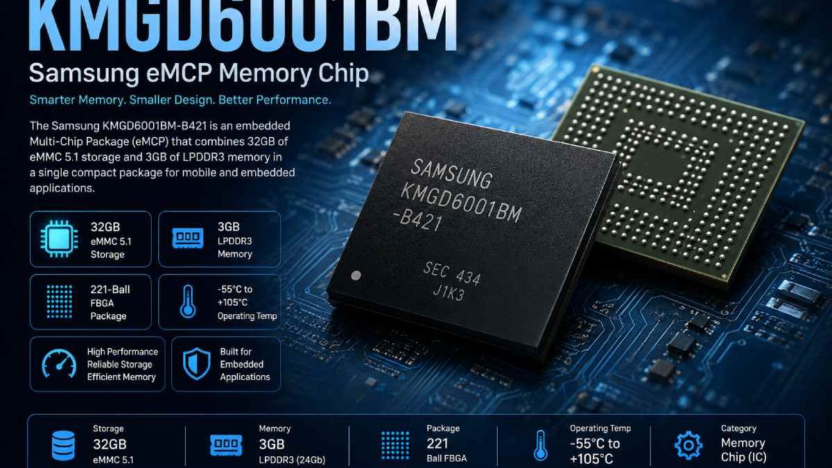 KMGD6001BM: Complete Guide to Samsung KMGD6001BM-B421 eMCP Memory Chip