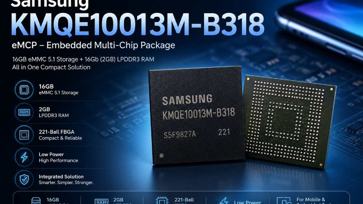 KMQE10013M: Complete Guide to Samsung KMQE10013M-B318 eMCP Memory Chip